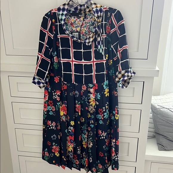 Desigual Multicolor Floral and Geometric Dress - Picture 1 of 9